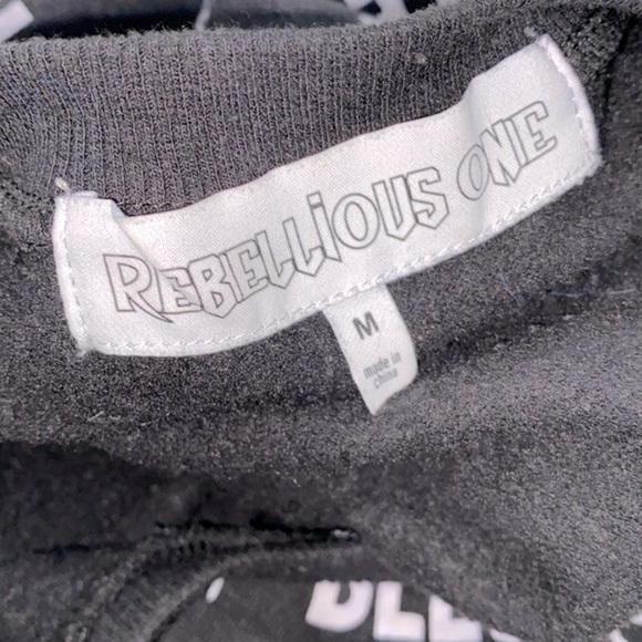 Rebellious One Blessed print sweatshirt size medium - Picture 3 of 6